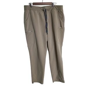 Figs Scrub Pants Womens Yola Yoga Latte Beige Size XXL Tall